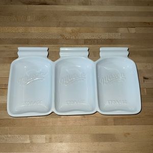 Mason Figural Jar Sectional Condiment Tray